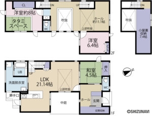 富士市鈴川西町　中古住宅　間取り図面