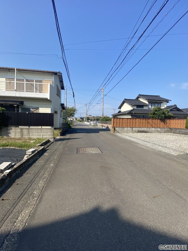 御前崎市池新田土地　前面道路