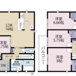 富士宮市淀師　新築一戸建て　4LDK+WIC　3号棟　の画像