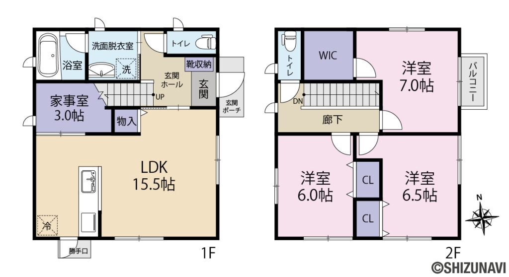 沼津市新沢田町　タマホーム施工の中古住宅　3LDKの画像