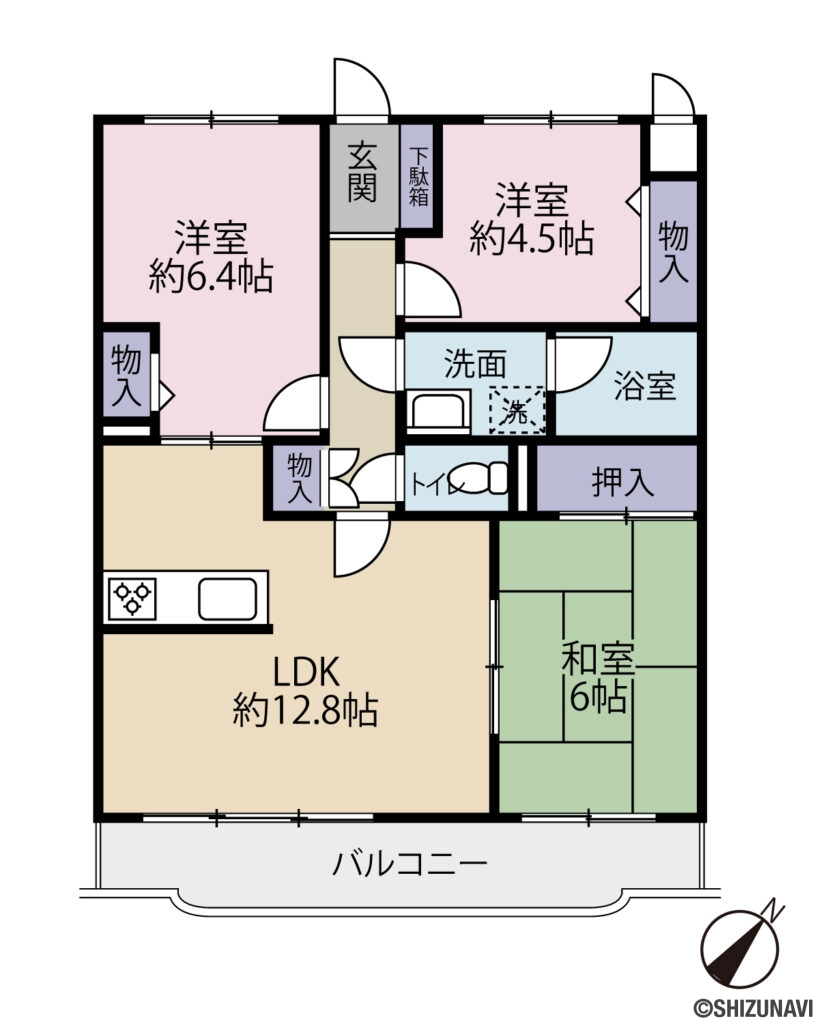 アーバンシティ大岡弐番館間取図