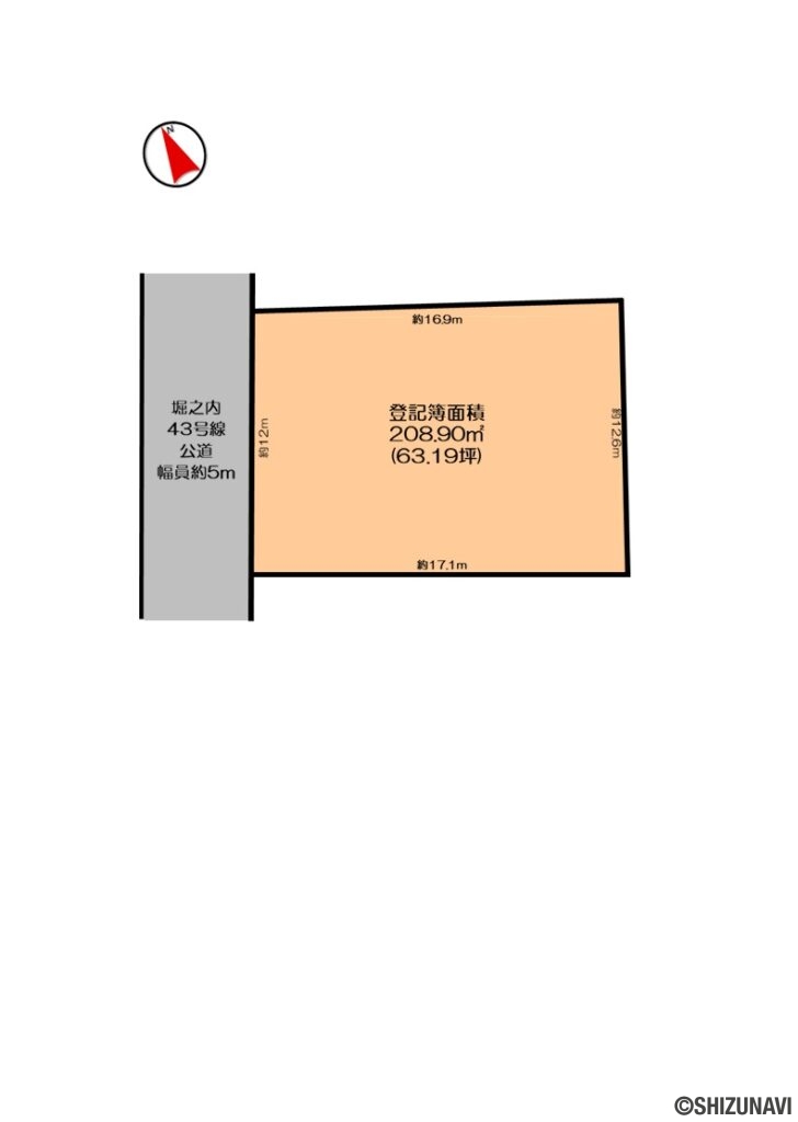 磐田市堀之内　形状図