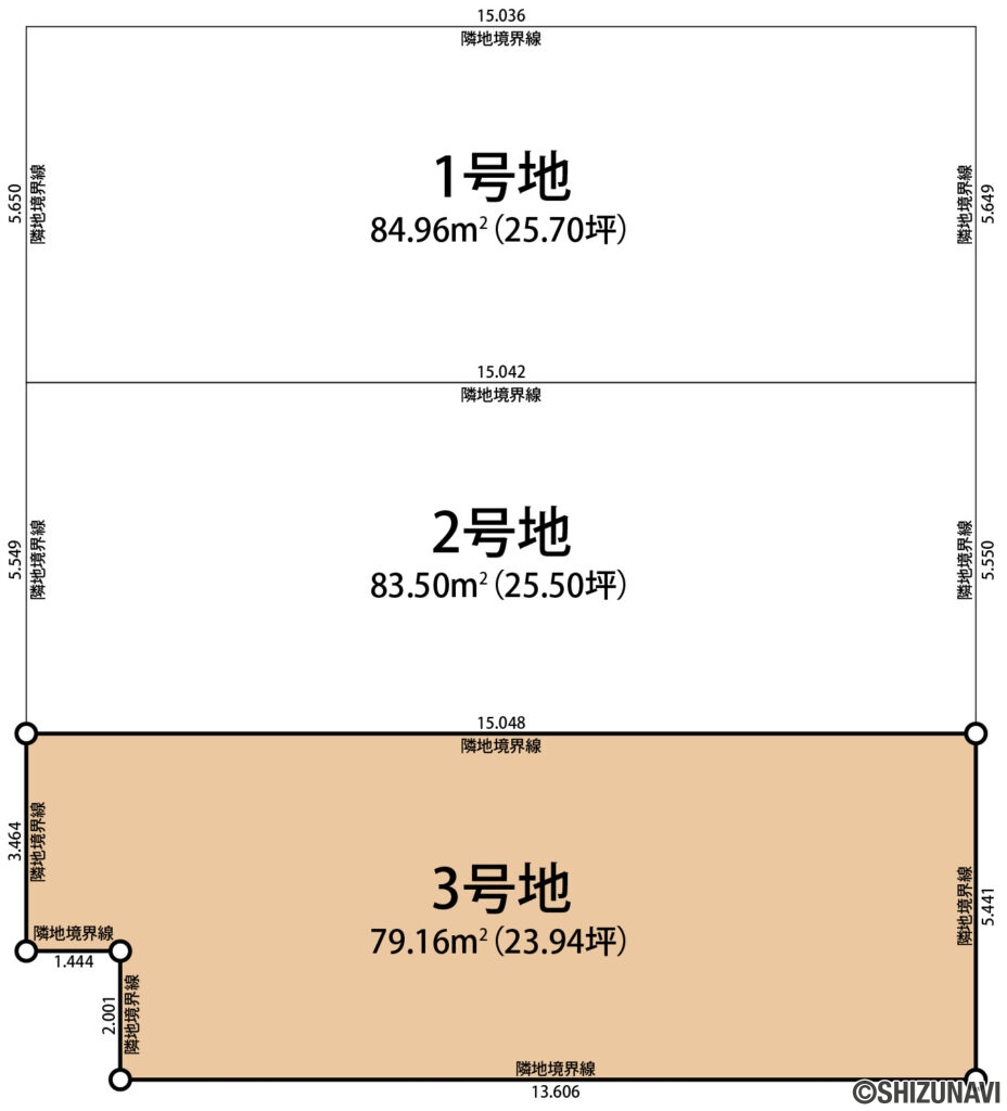 駿河区中田4丁目　区画図