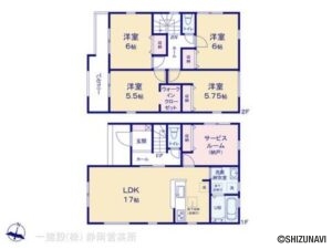 【新築建売住宅】焼津市田尻北2期　2号棟　４SLDKの物件画像