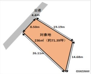 袋井市宇刈　売土地の物件画像