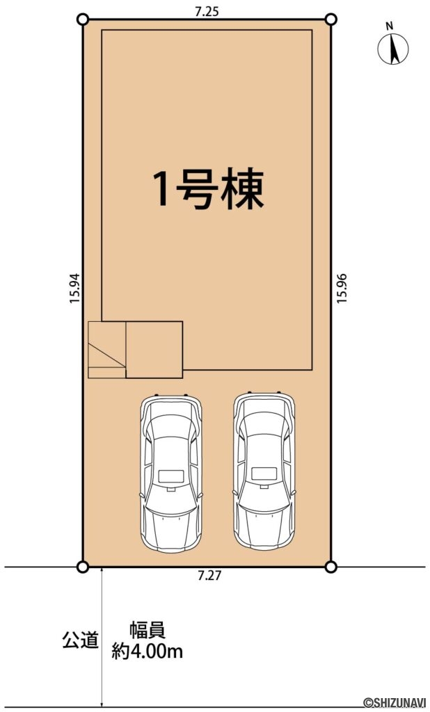 静岡市葵区桜町　区画図