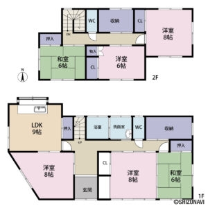 弓沢町戸建て　間取り