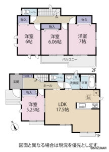 御仮屋町5期　2号棟　間取り図