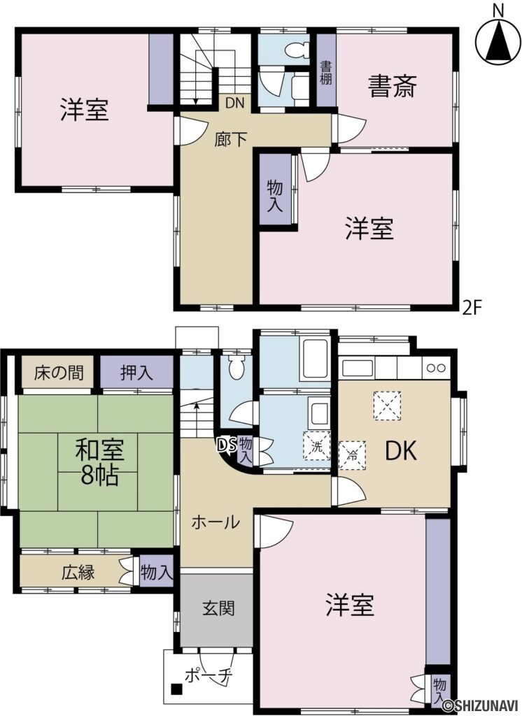 徳倉間取り図の中古住宅4SDK