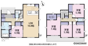 藤枝市茶町四丁目　新築一戸建て　の物件画像