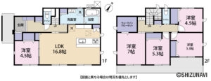 島田市高島町　新築一戸建て　5LDKの物件画像