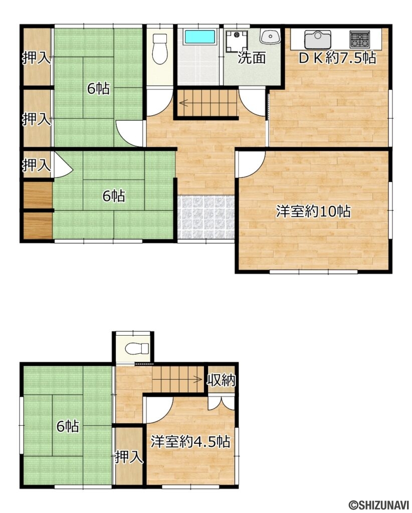 カチタス　月坂1　間取り図の中古住宅4LDK