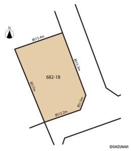 【仲介手数料不要】浜松市中央区富塚町　売土地　69坪　整形地の物件画像