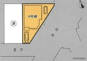 静岡市葵区千代１丁目　新築一戸建て　4SLDK　駐車場2台の物件画像