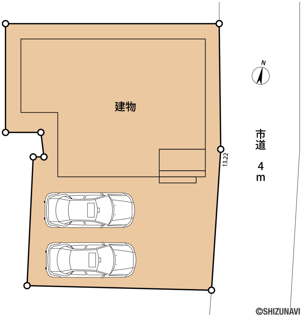 駿河区丸子　配置図