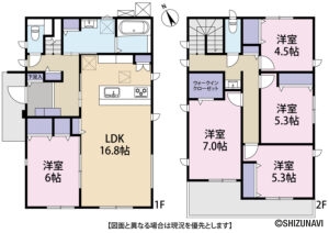 【新築建売住宅】島田市三ツ合町3期　中棟・西棟の物件画像