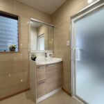 洗面は床壁ともに防水使用になっているので、長持ちします。