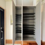 玄関収納です。大き目の靴棚なので収納力抜群です。