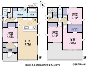 島田市河原1丁目2期　新築一戸建て　西棟の物件画像