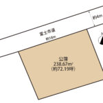 富士市広見東本町　売り土地　形状図