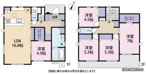 島田市金谷代官町　新築一戸建て　5LDKの物件画像