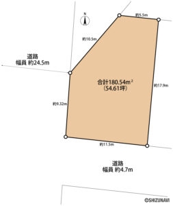 静岡市葵区松富一丁目の土地出ました！の画像