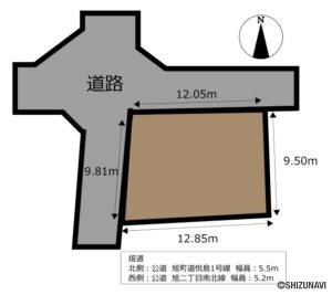 カチタス　島田旭3　形状図