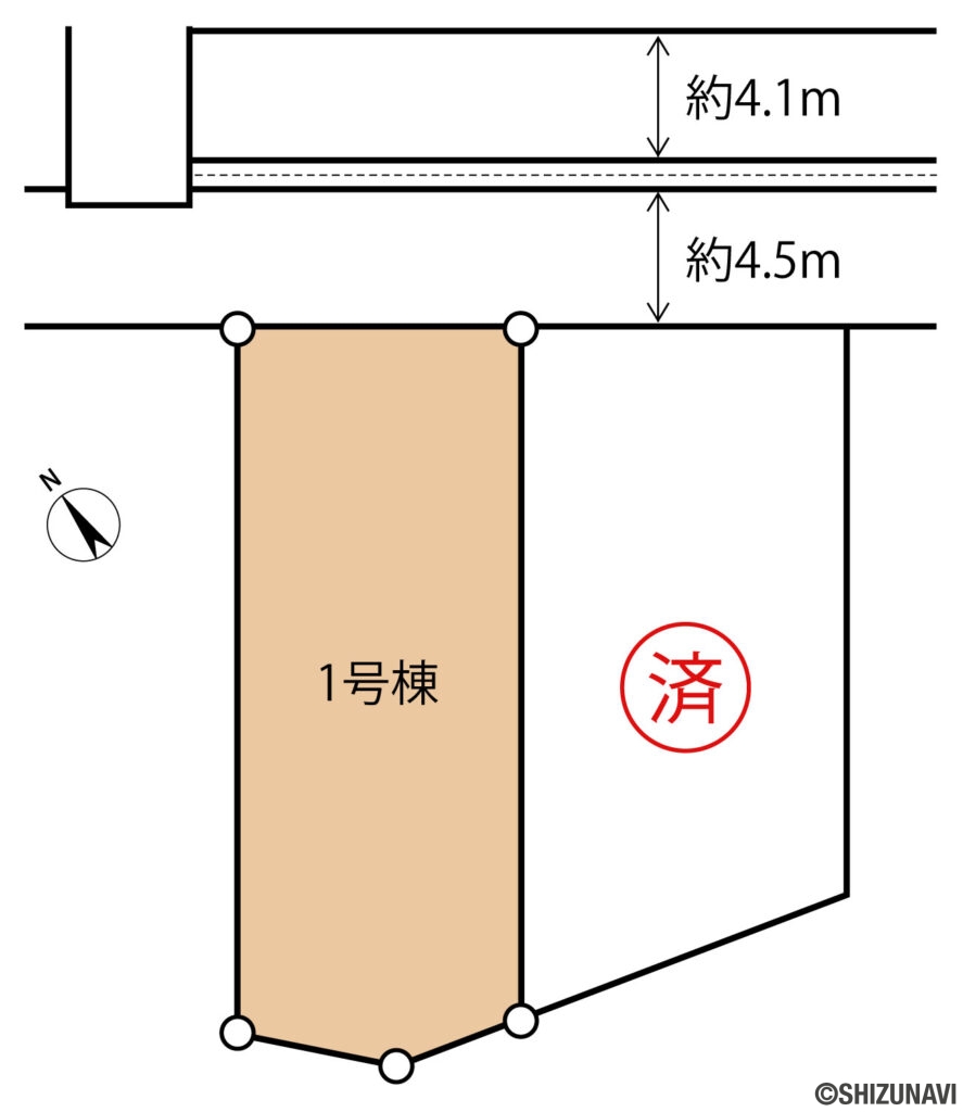 清水区石川　区画図