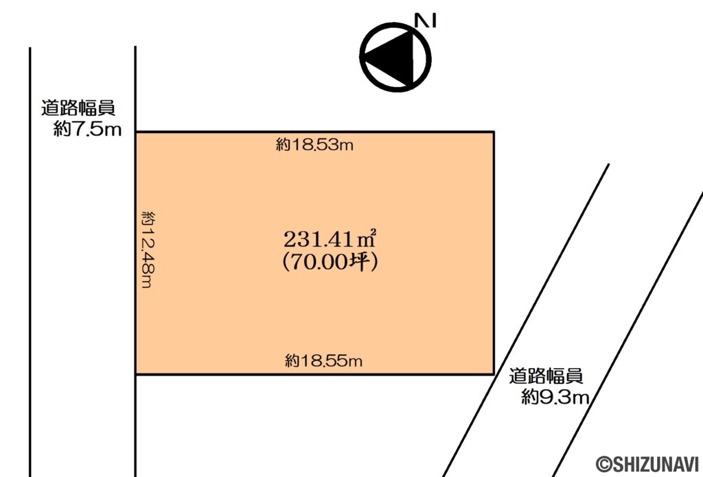 葵区上足洗　売土地