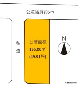 浜松市浜名区西美薗　売土地の物件画像