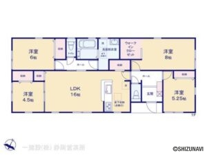 【新築建売住宅】 吉田町住吉２期　3号棟　平屋4LDKの物件画像