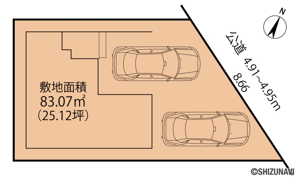 駿河区中田本町　区画図