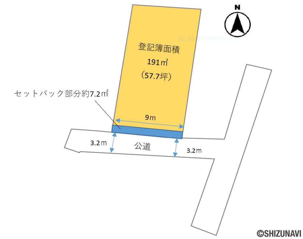 【売土地】藤枝市高岡3丁目　57.7坪 南向き整形地の画像