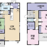 沼津市大岡　戸建て　間取り図