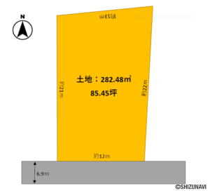 【仲介手数料不要】藤枝市茶町　B区画の物件画像