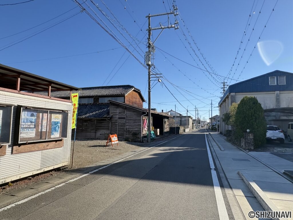 B号地 前面道路②