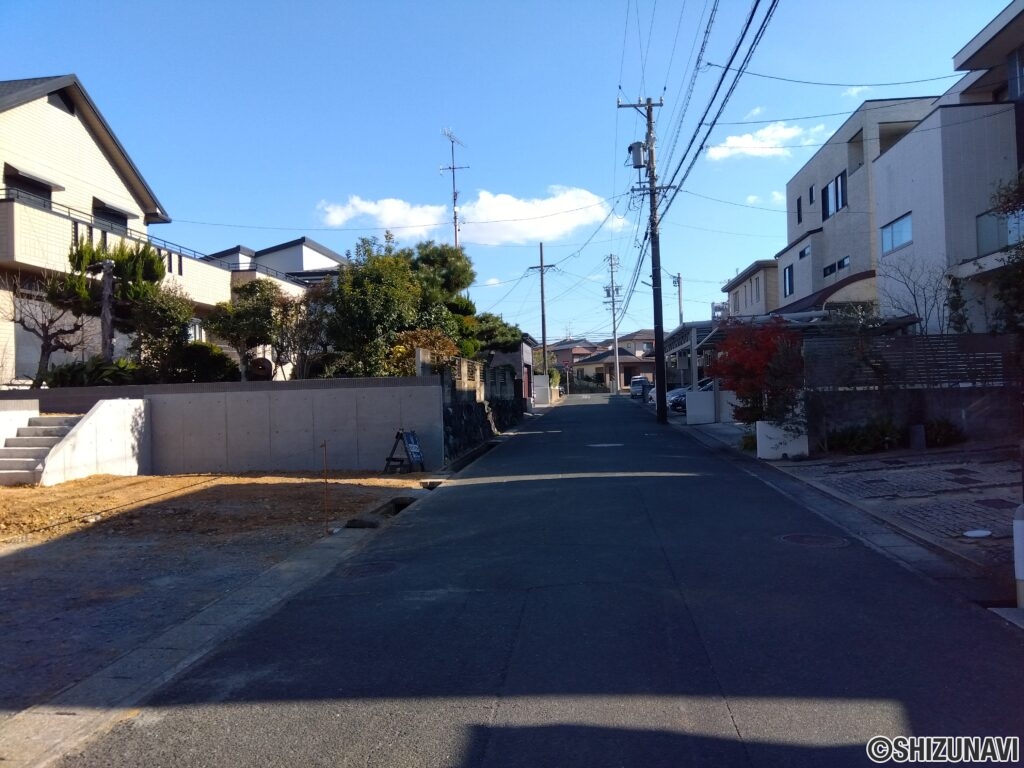 前面道路(西→東)