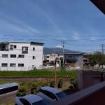 廊下側からは富士山を眺めることができます。