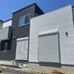 建築中外観でございます。オシャレな外観が特徴の建物です。