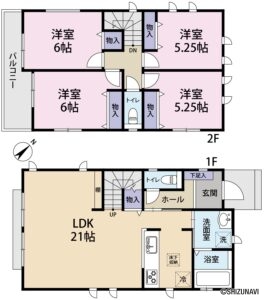 【新築戸建住宅】富士市宮島Ⅱ　２号棟　4LDKの物件画像