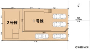 葵区新富町　区画図