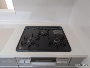 3口コンロの写真です。