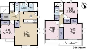 【新築分譲住宅】小山町用沢Ⅲ　C棟　4LDKの物件画像