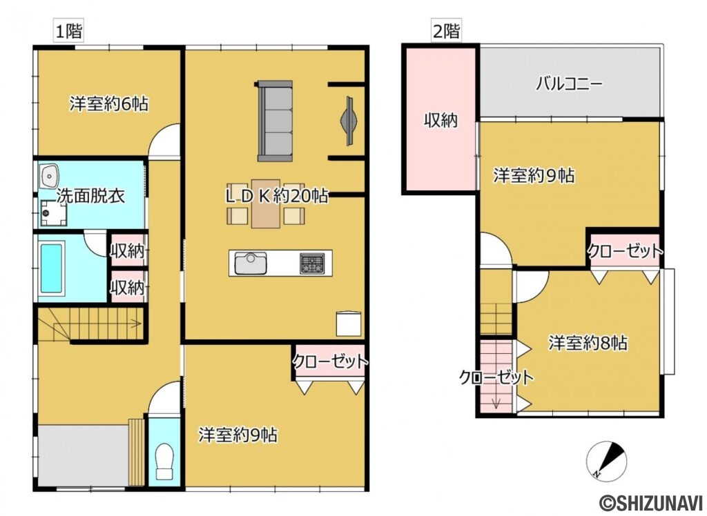 カチタス　住吉　間取り図の中古住宅4LDK