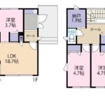 富士市宮島　ハイム戸建て　間取り