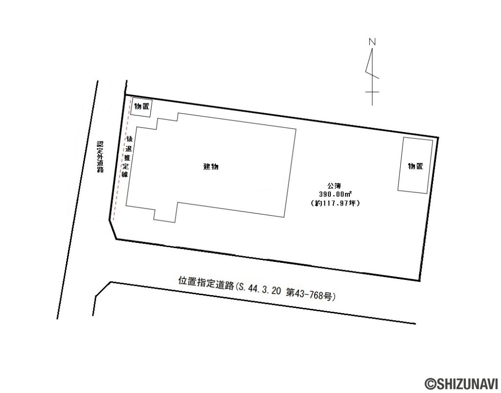 富士市大渕　土地　形状図