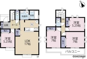 【新築分譲住宅】小山町用沢ⅢA号棟　4LDKの物件画像