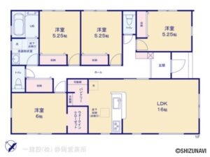 【新築建売住宅】吉田町住吉３期2号棟　4LDK　平屋の物件画像