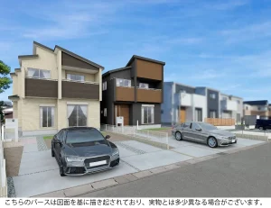 浜松市中央区篠原町　2棟　3LDK・4LDK　2025年3月完成予定　新築一戸建て　の物件画像