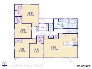 湖西市新居町新居　4LDK、平家　2025年4月完成予定　新築一戸建ての物件画像